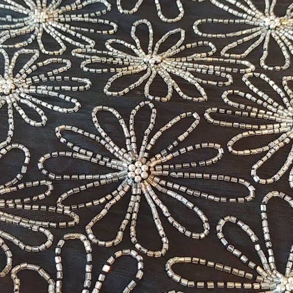 Hand sewn beaded evening gown - Picture 3 of 4